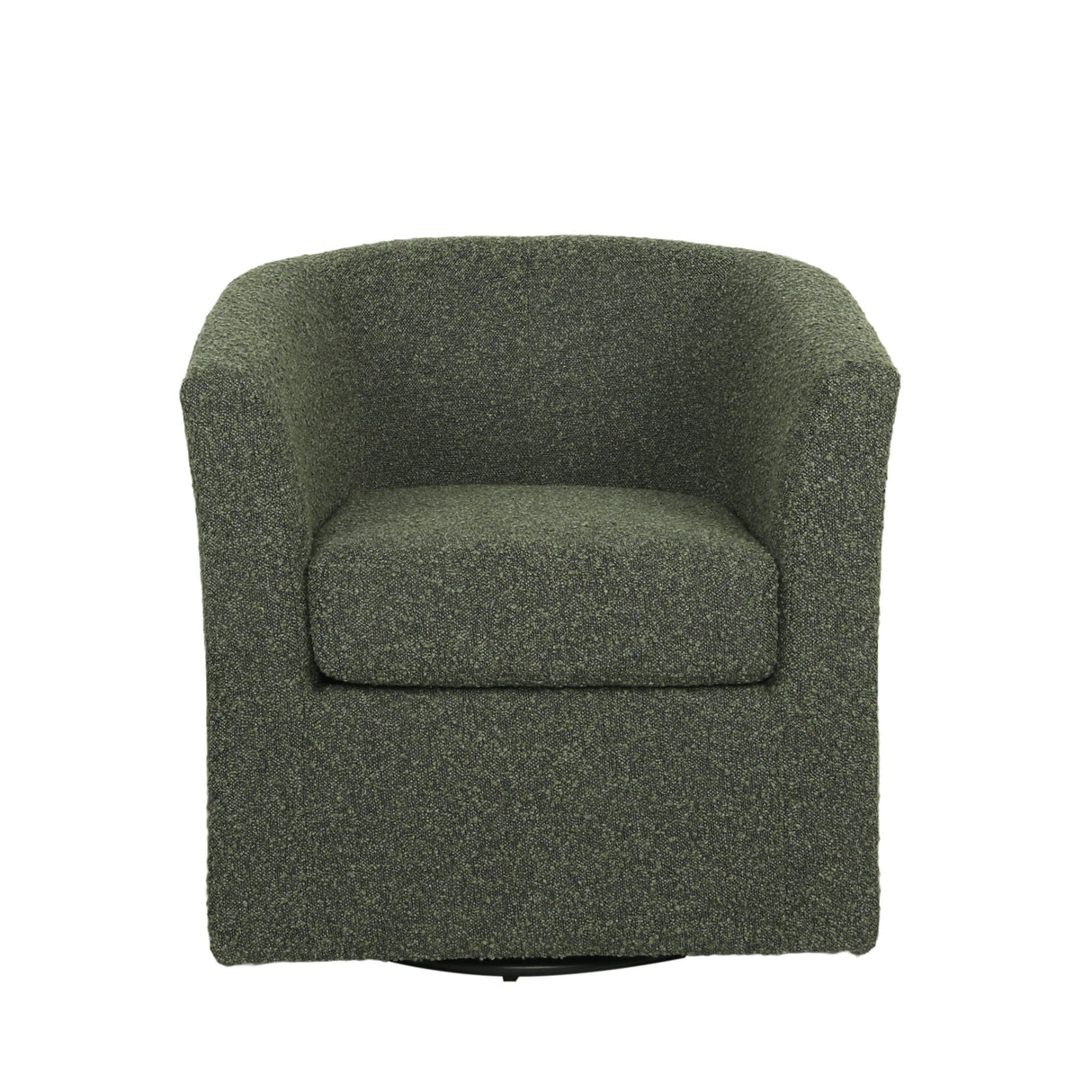 Melodize Swivel Club Chair With Barrel Shape Design
