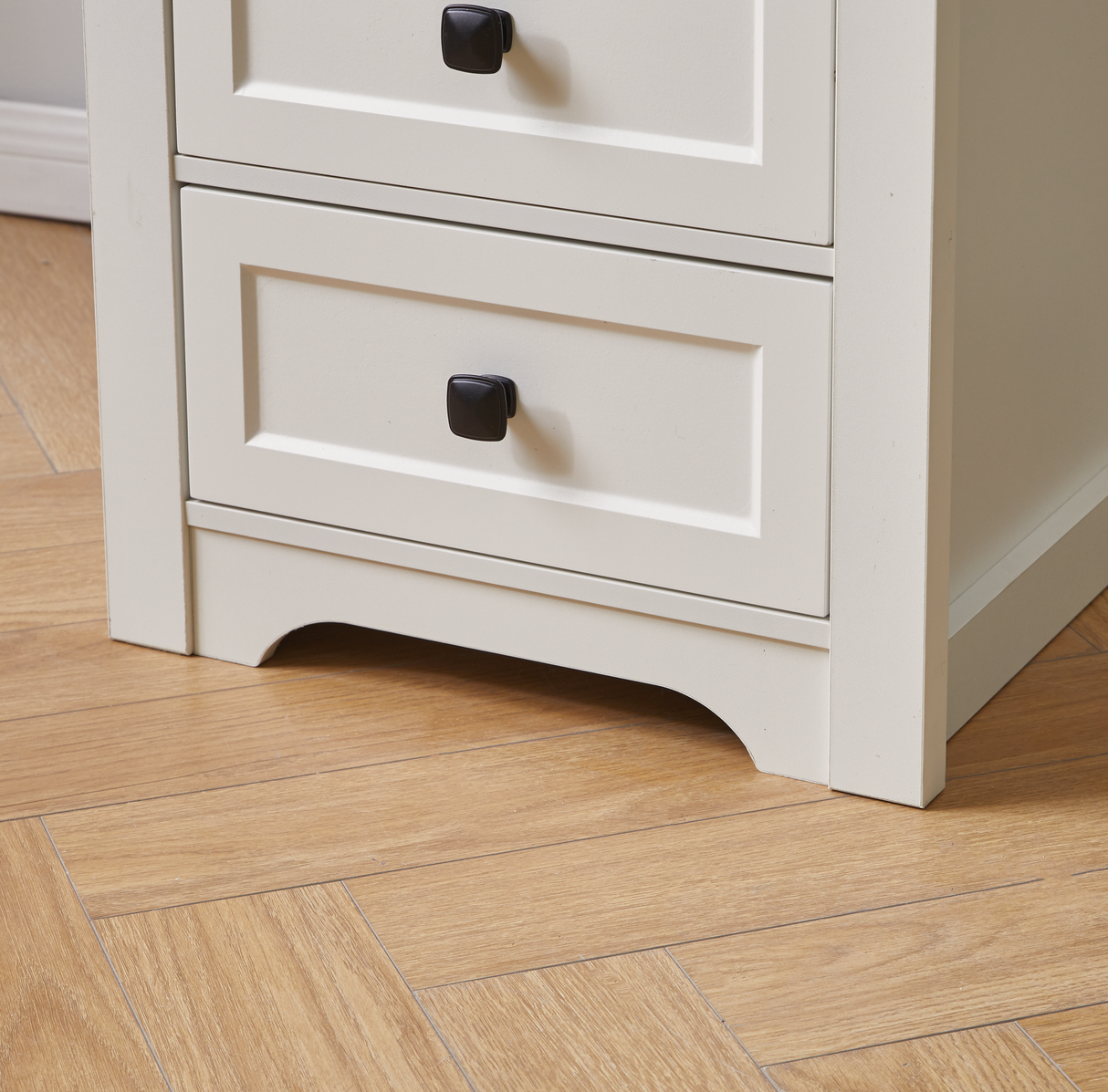 Farmhouse Side Table with Charging Station