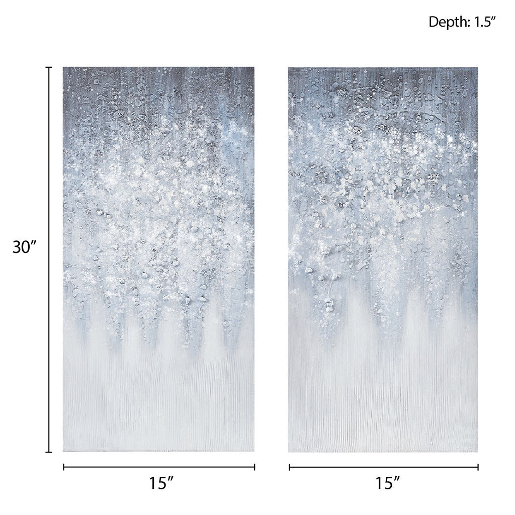 Frosted Reverie™ Winter Glaze Diptych Canvas Art Set