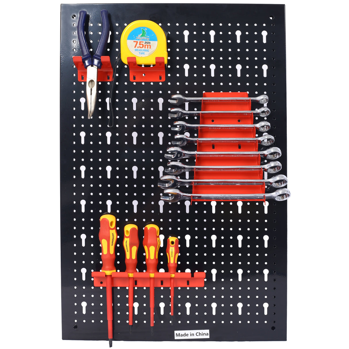 4ft Metal Garage Pegboard Tool Organizer