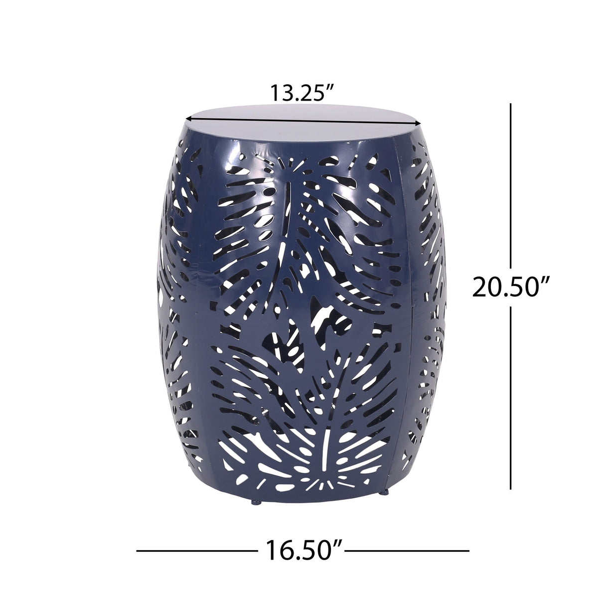 Modern Design Metal End Table, Large