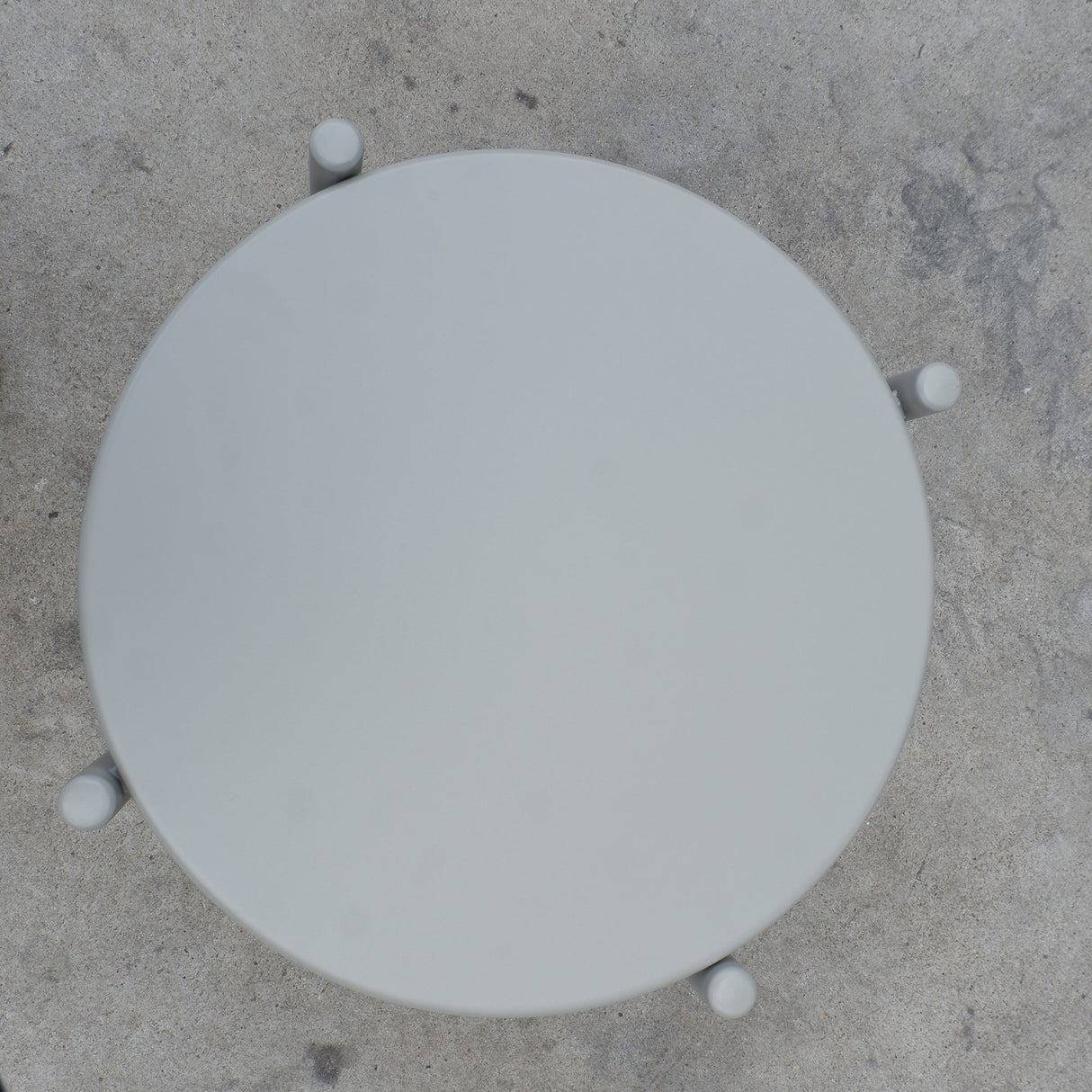 Metal Round Side Table - 2-Tier Outdoor End Table