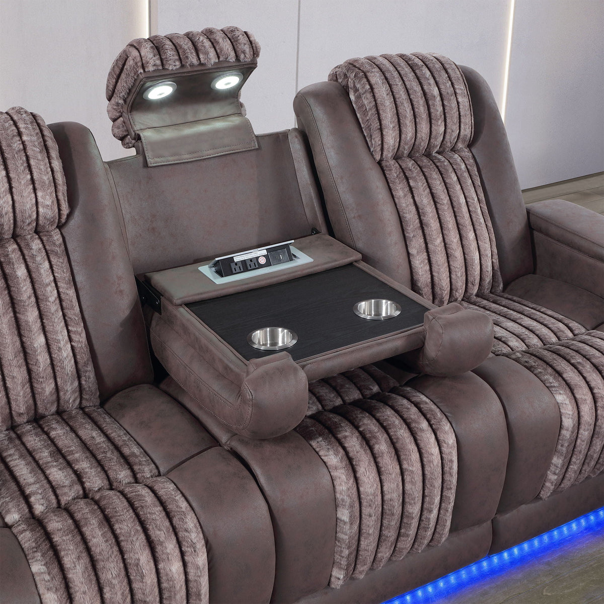 Duran - Power Reclining Sofa With Power Headrest