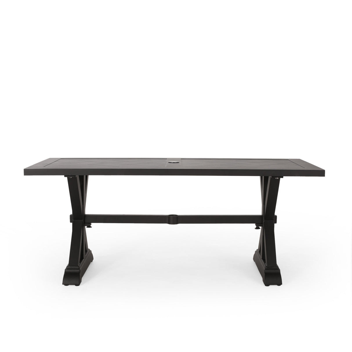 Outdoor Aluminium Dining Table, Antique Matte