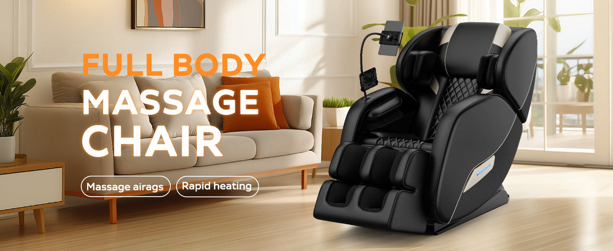 2024 Massage Chair Recliner with Zero Gravity & Full Body Air Pressure