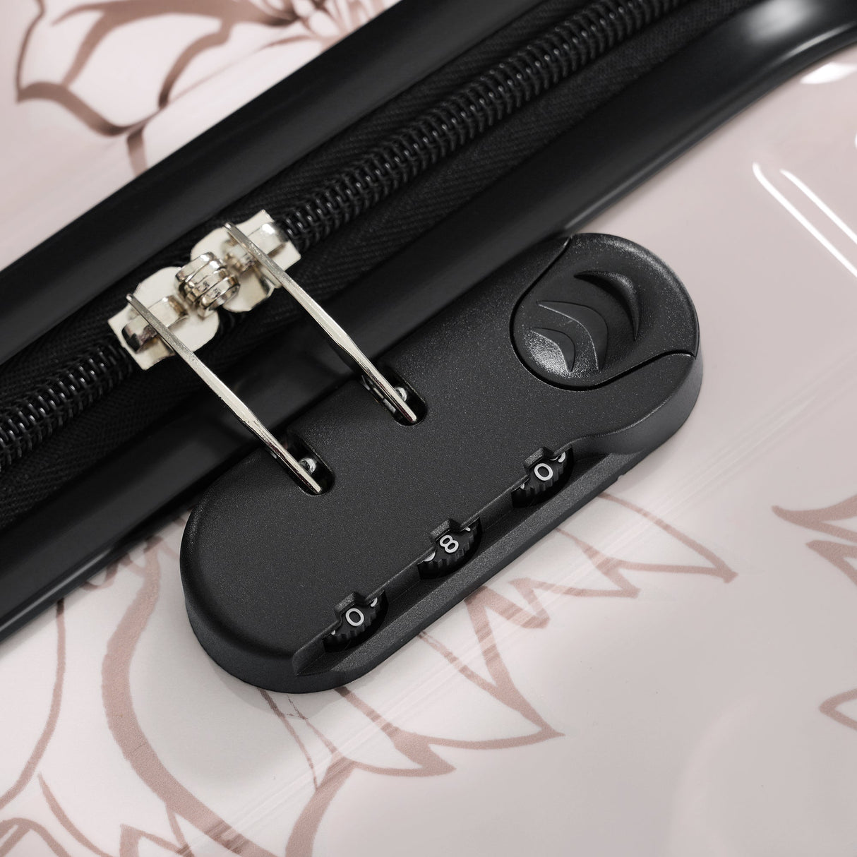 Luggage Sets New Model PC+ABS 5pcs Hardside Lightweight Durable Suitcase with Cosmetic Case and Handbag Spinner Wheels