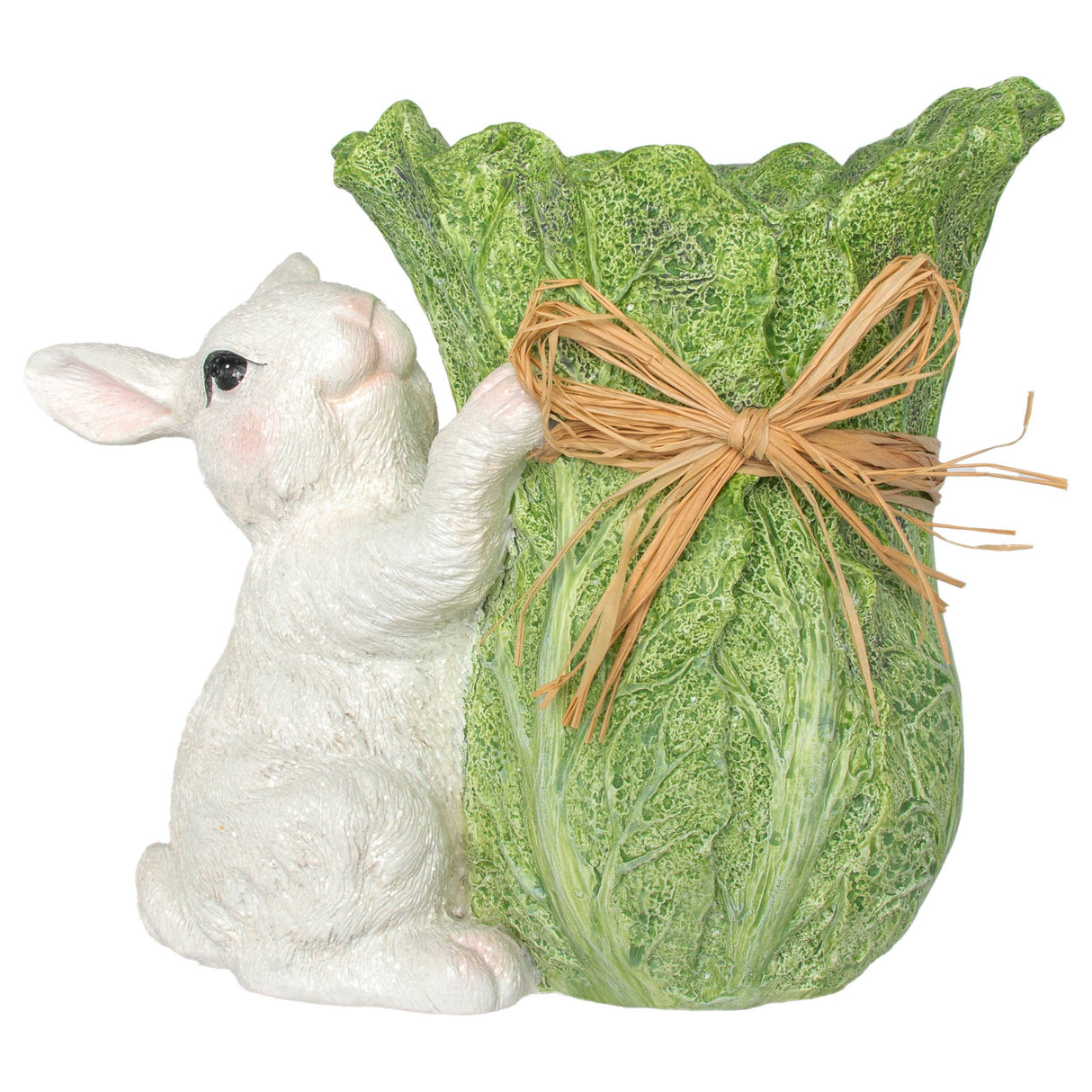EASTER BUNNY WITH CABBAGE VASE