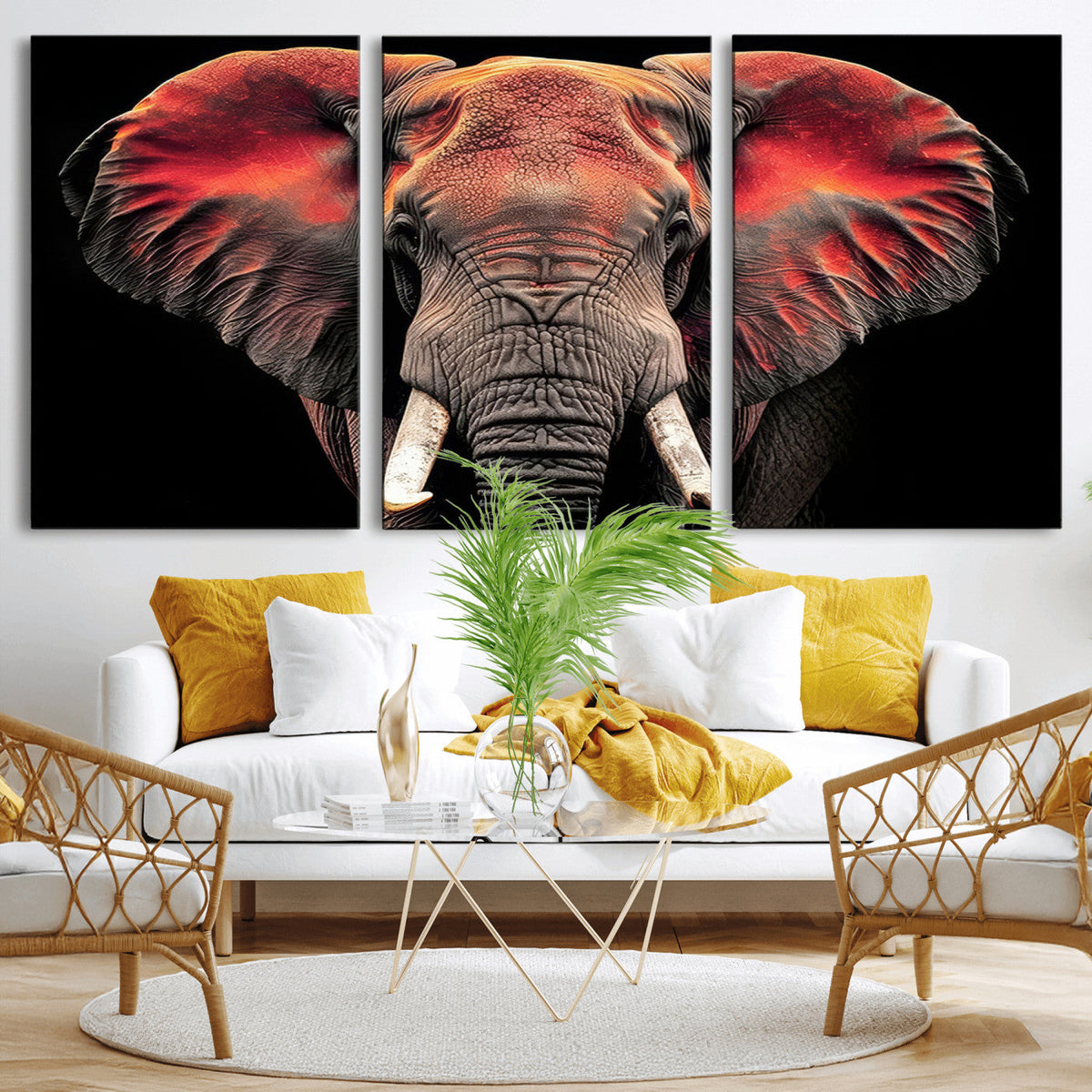 Elephant Wall Art Canvas Print