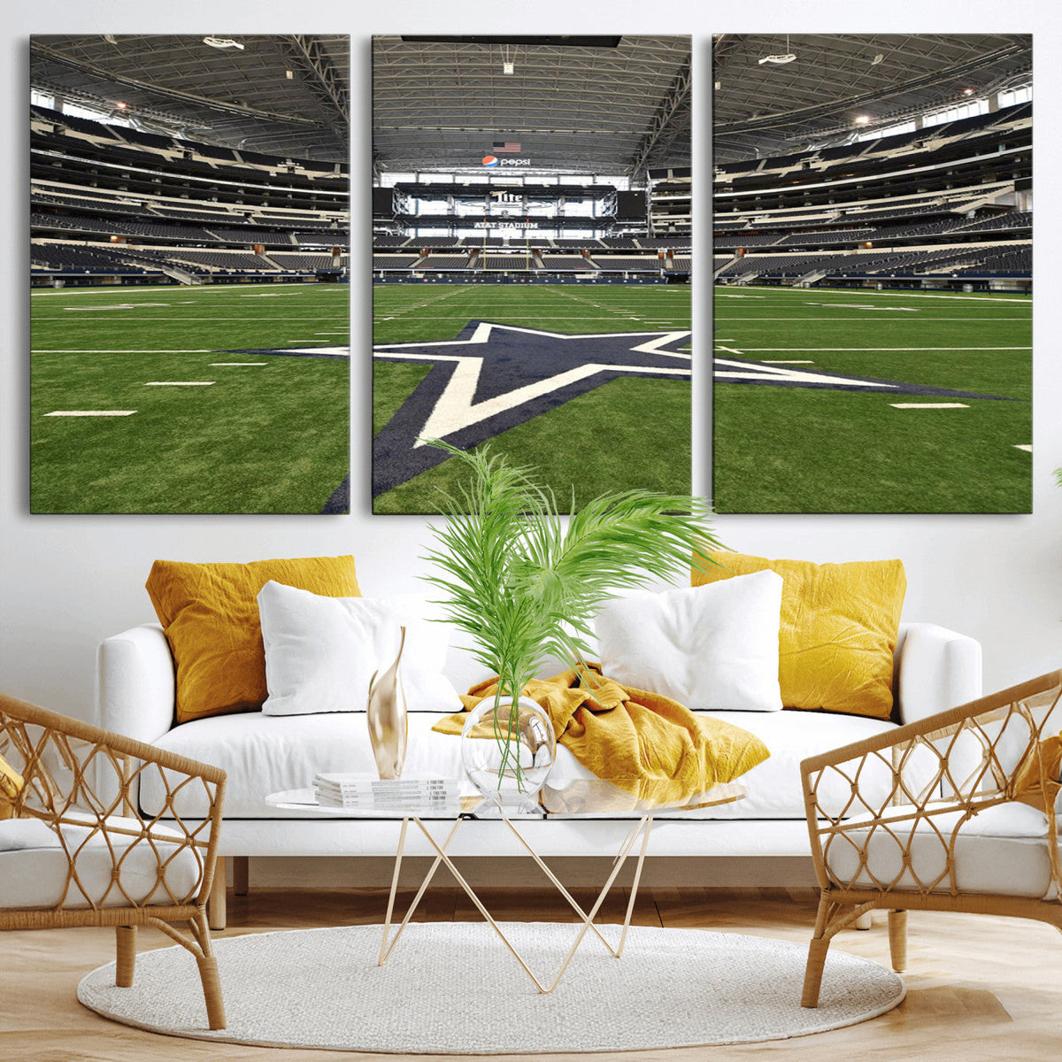 Dallas Cowboys Football Team Print - Arlington AT&T Stadium