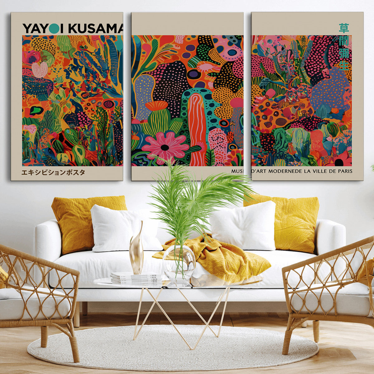 Framed Yayoi Kusama 1986 Wall Art Print – Japanese Wall Art
