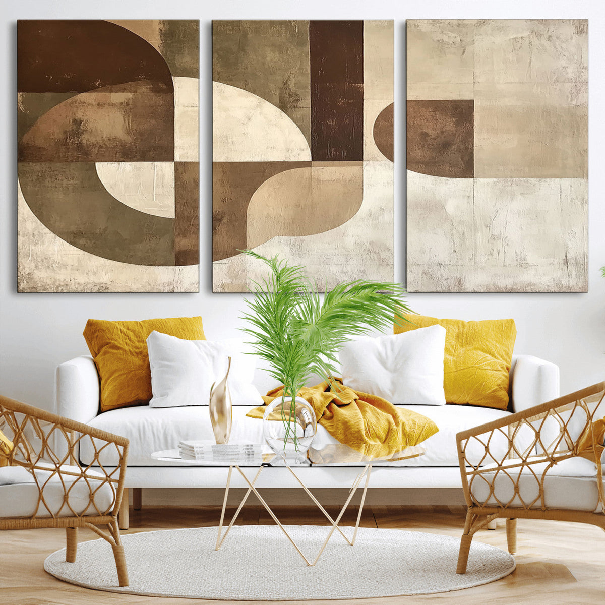 Wabi Sabi Geometric Wall Art | Abstract Modern Minimalist