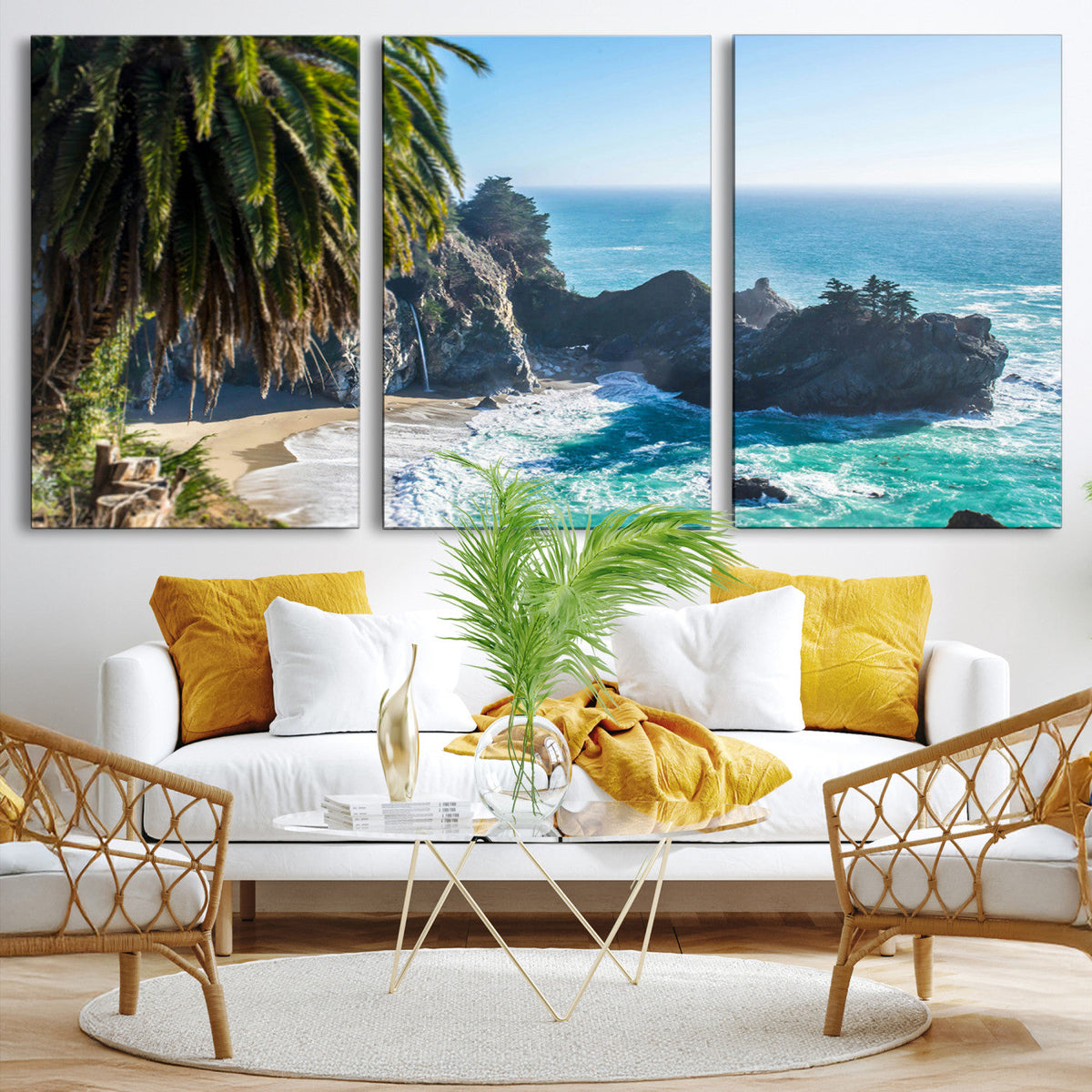 Big Sur Wall Art Canvas Print – Framed California Coastline