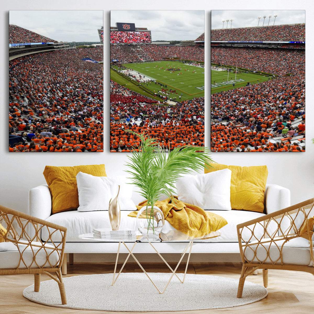Jordan-Hare Stadium Wall Art Canvas Print, College Sports