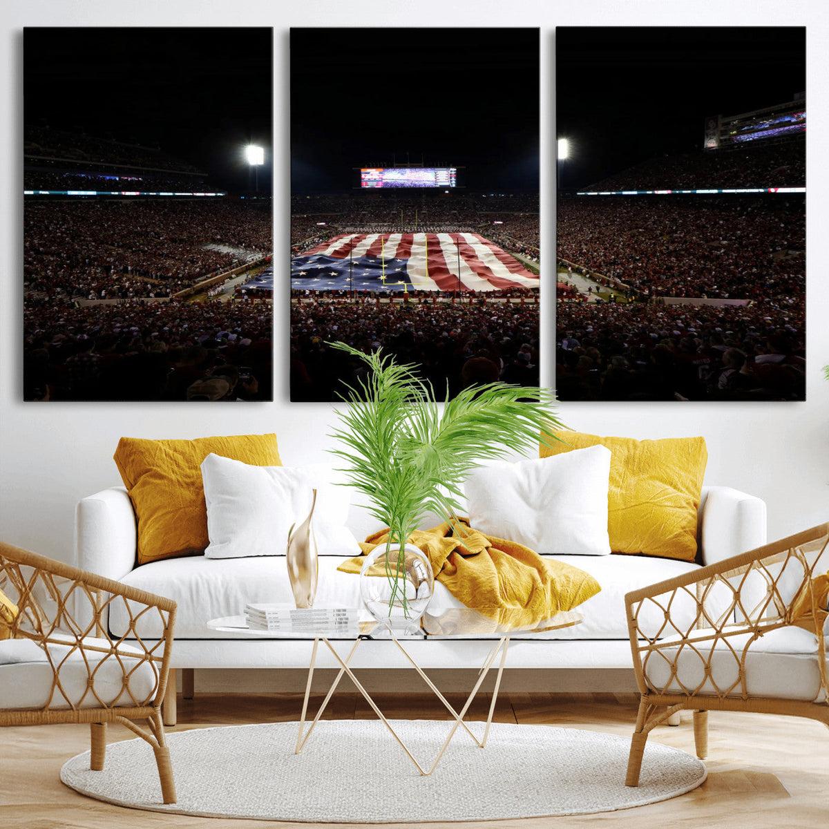 Oklahoma Memorial Stadium Wall Art Canvas Print – Oklahoma