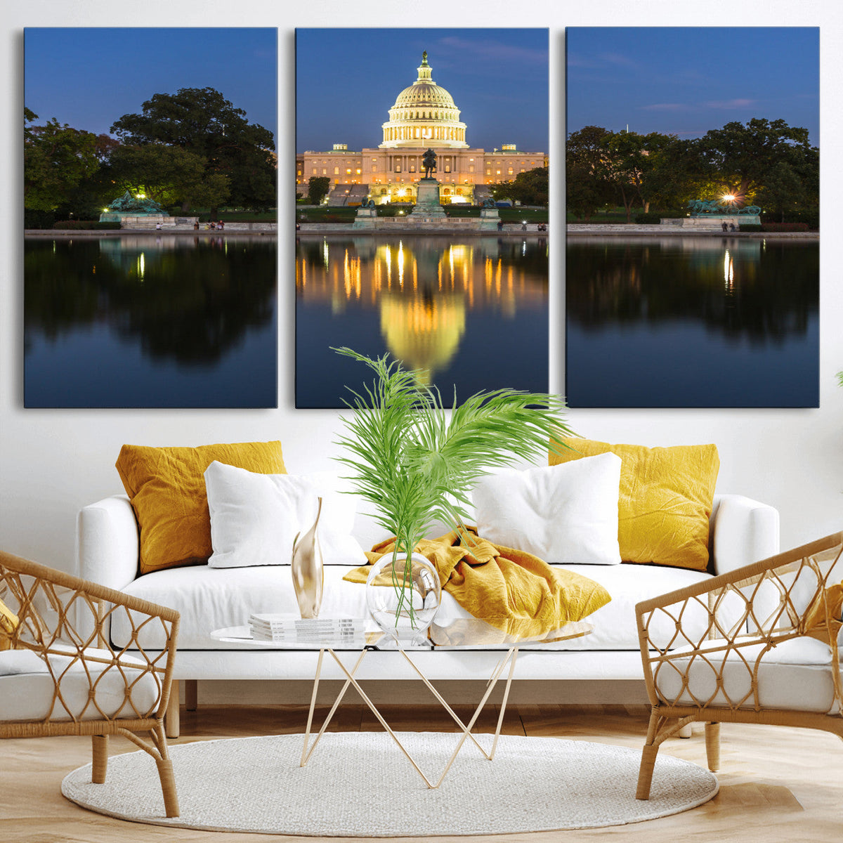 US Capitol Building Wall Art Canvas Print – Washington DC