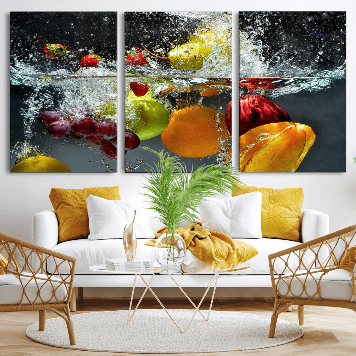 Kithen Vegetables World Wall Art Canvas Print