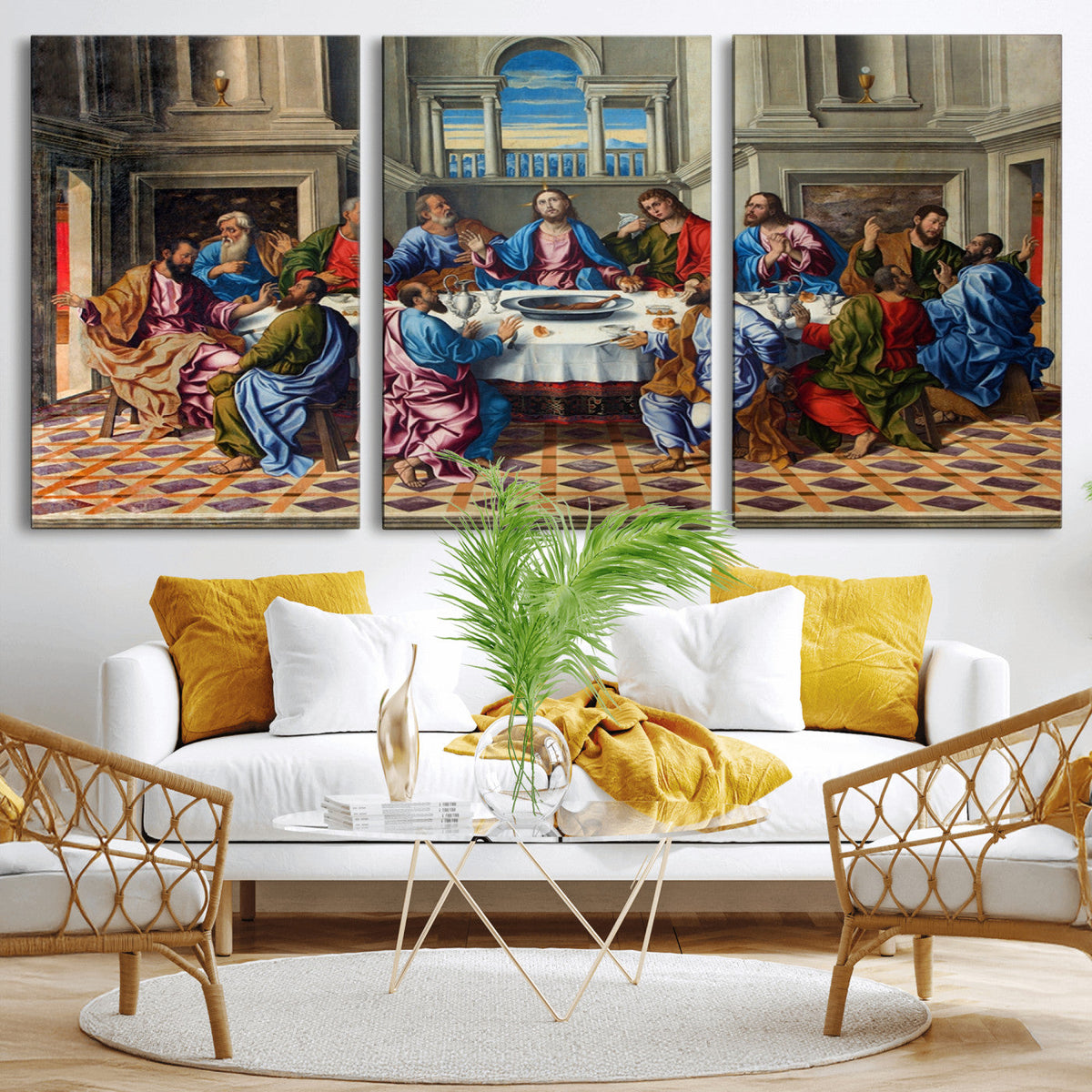 The Last Supper Multi Panel Canvas Wall Art