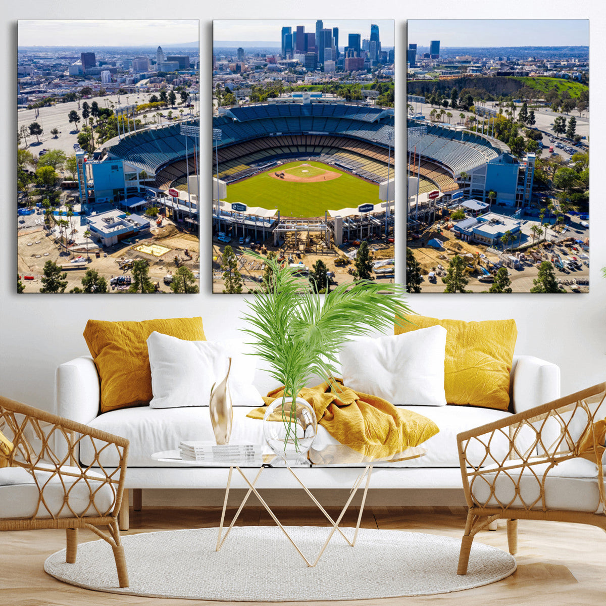 Los Angeles Dodgers Dodger Stadium Wall Art Canvas Print -