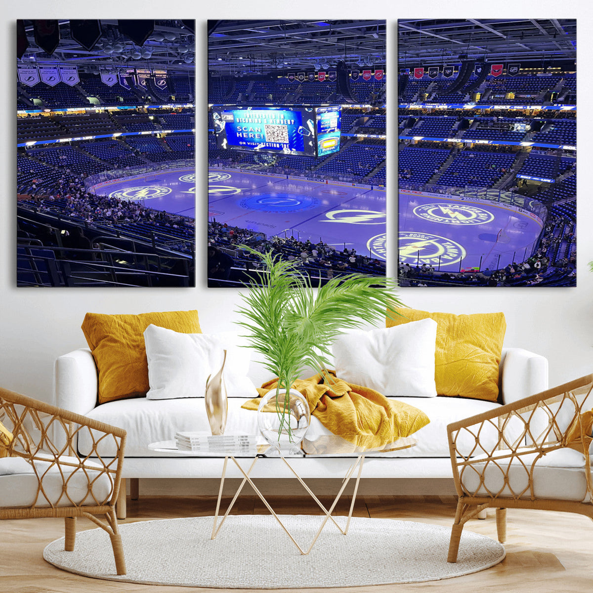 Amalie Arena Florida Wall Art Canvas Print - NHL Hockey