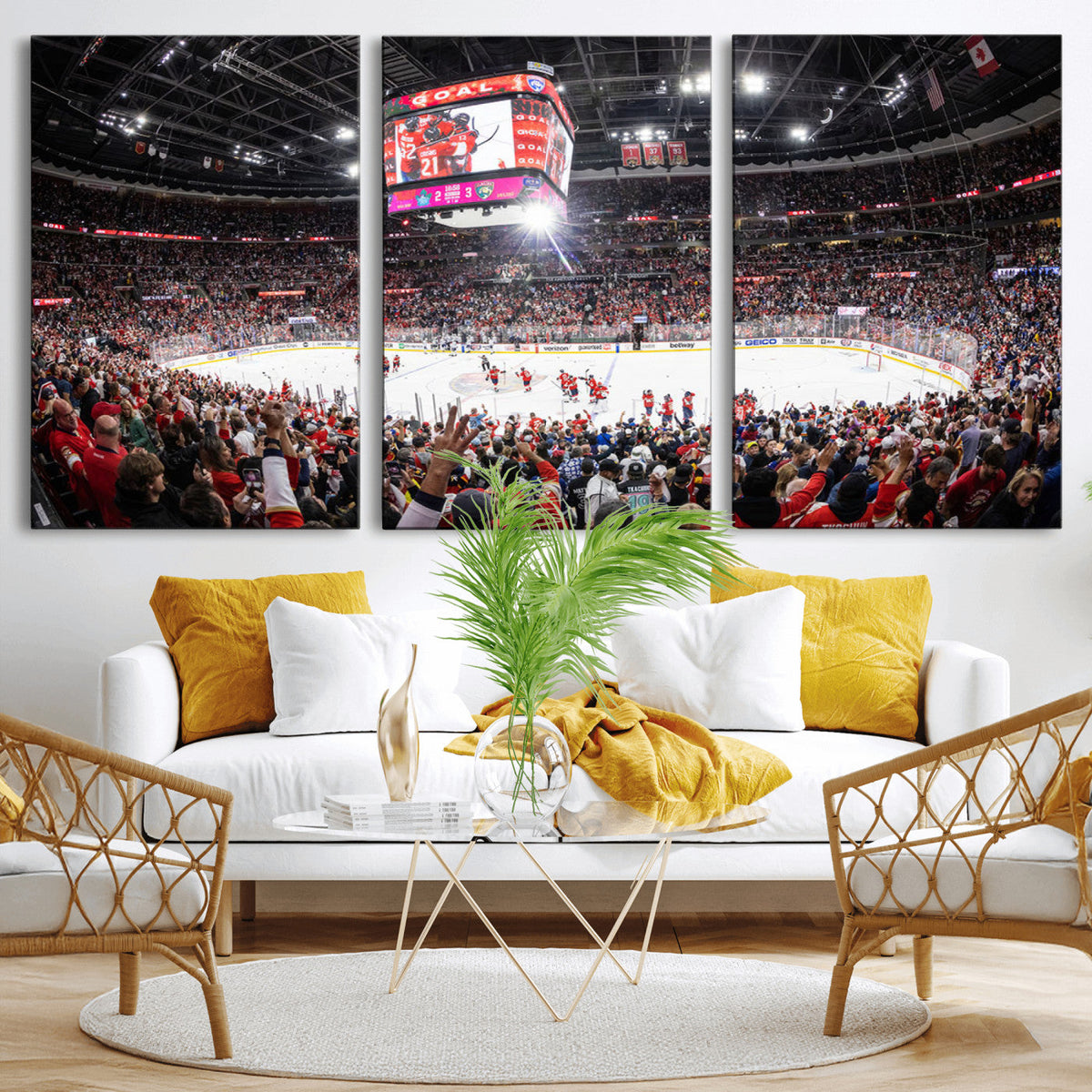 Amerant Bank Arena Wall Art Canvas Print - Basketball Arena