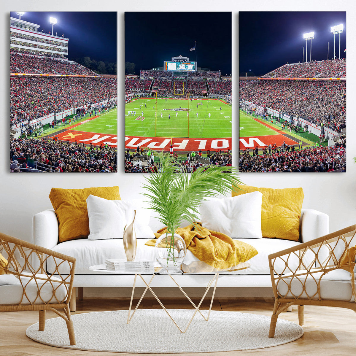 NC State Wolfpack Canvas Print - Raleigh Carter-Finley
