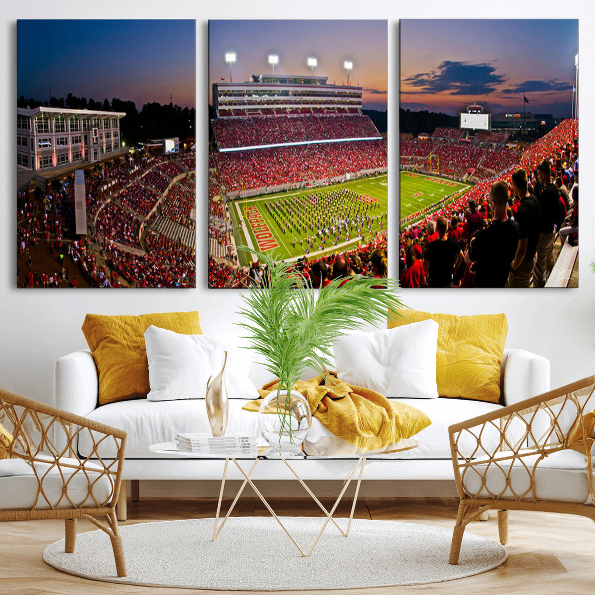 NC State Wolfpack Football Team Print - Raleigh