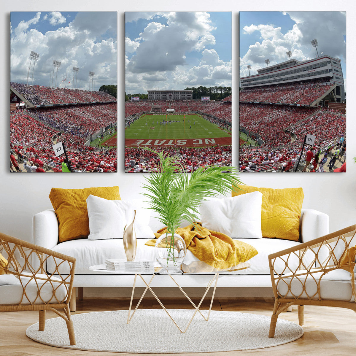 NC State Wolfpack Football Team Print Canvas- Raleigh