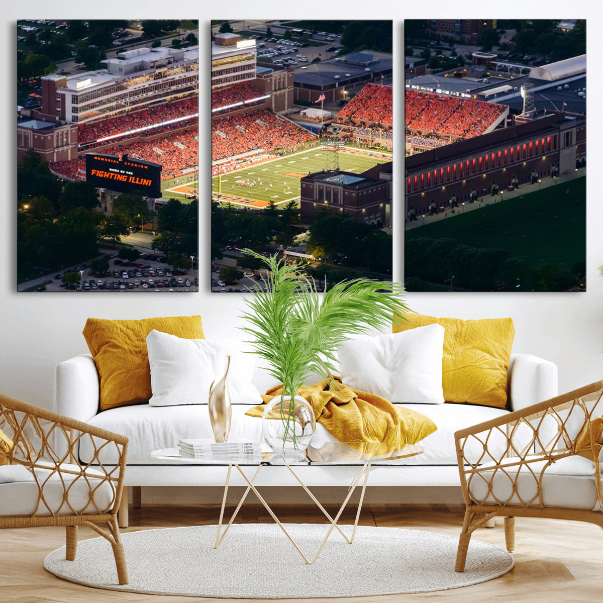 University of Illinois Fighting Illini Football Team Print -