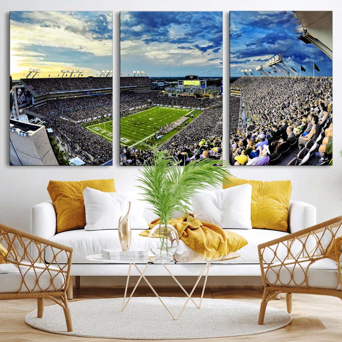 Framed USF Bulls Football Team Print - Tampa Raymond James