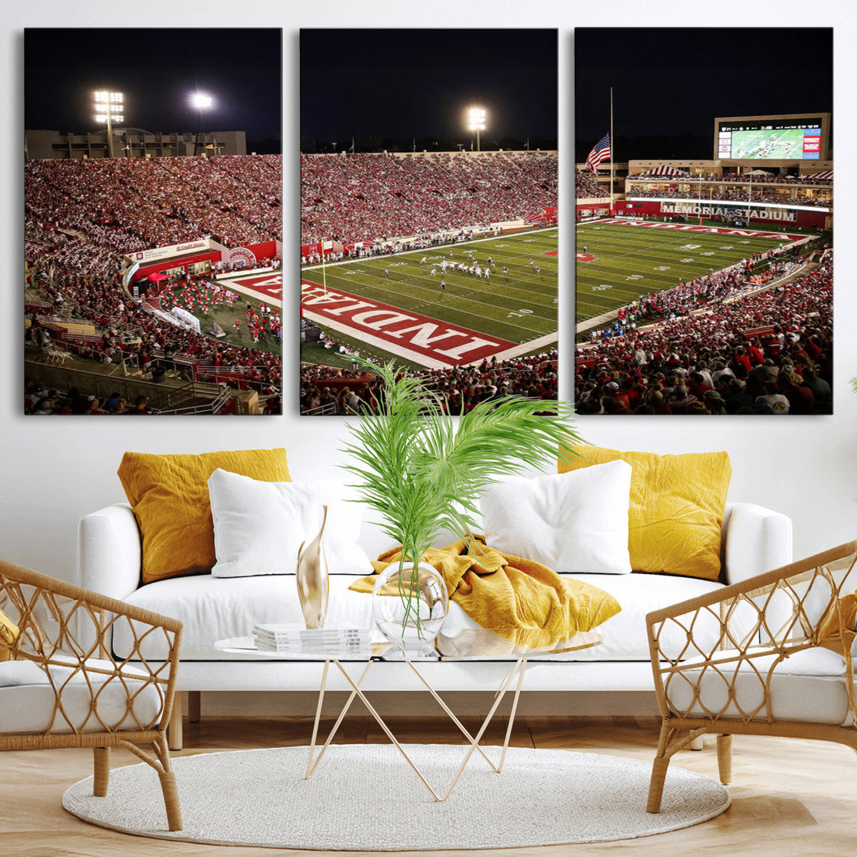 Indiana University Hoosiers Football Team Print Canvas -