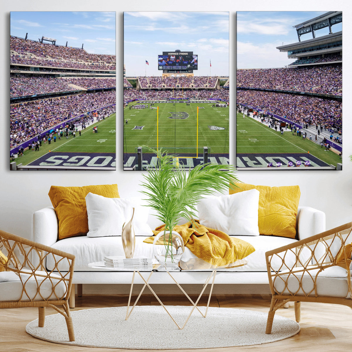 TCU Horned Frogs Football Team Print - Fort Worth Amon G.