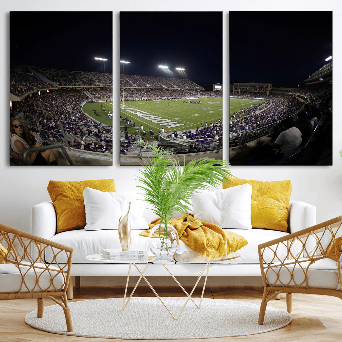 TCU Horned Frogs Football Team Print - Fort Worth Amon G.