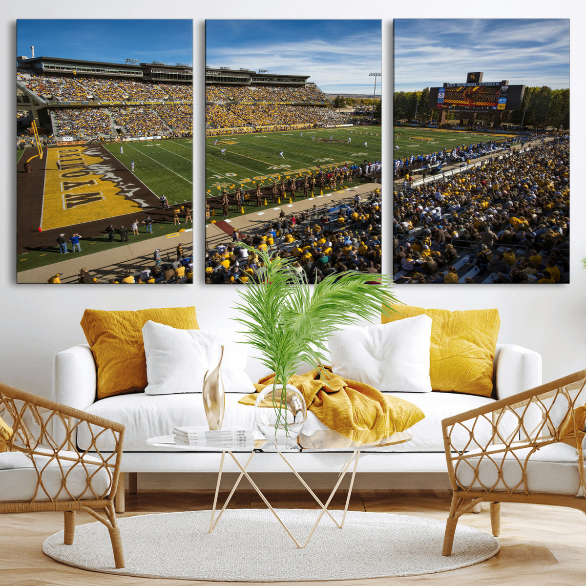 University of Wyoming Cowboys Football Team Print - Laramie