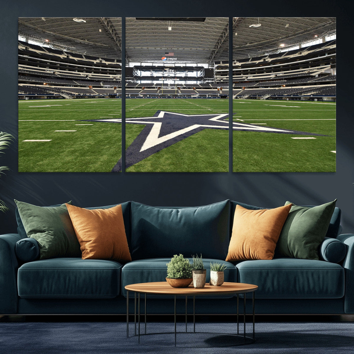 Dallas Cowboys Football Team Print - Arlington AT&T Stadium