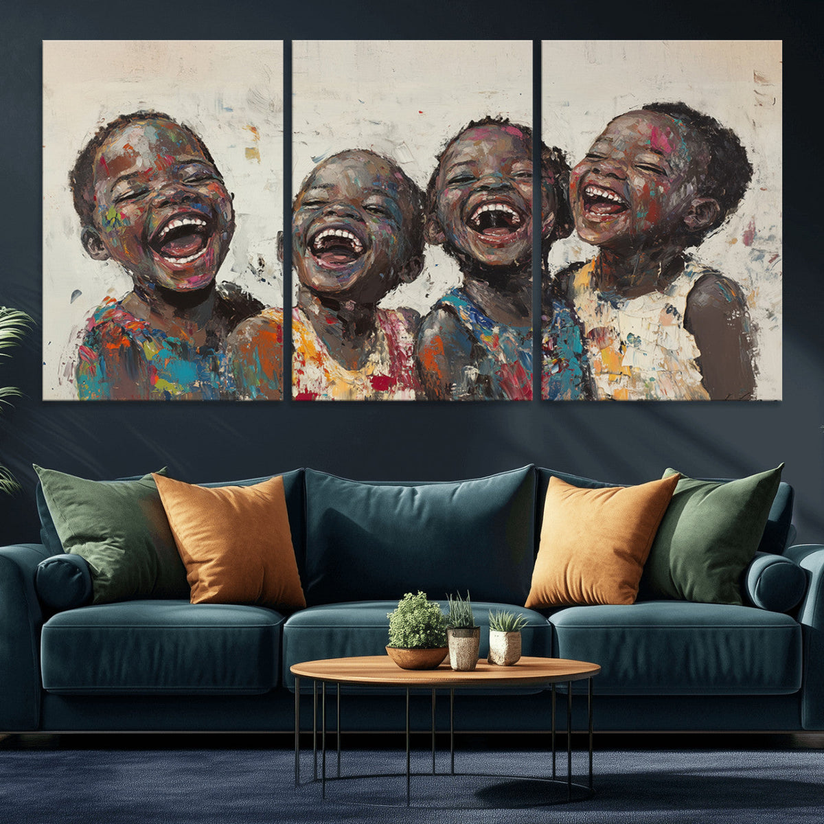 Shai Yossef Print - Joyful Childhood Canvas Wall Art -