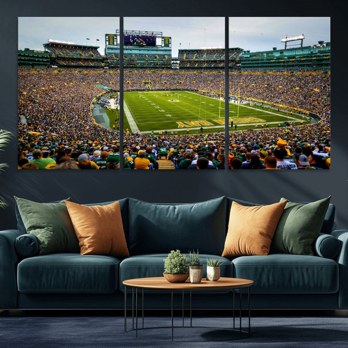 Green Bay Packers Lambeau Field Stadium Wall Art Canvas