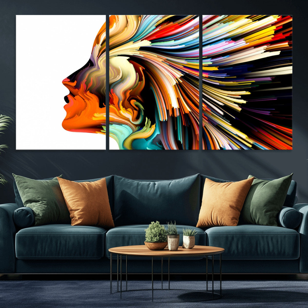 Profile Colors Canvas Print