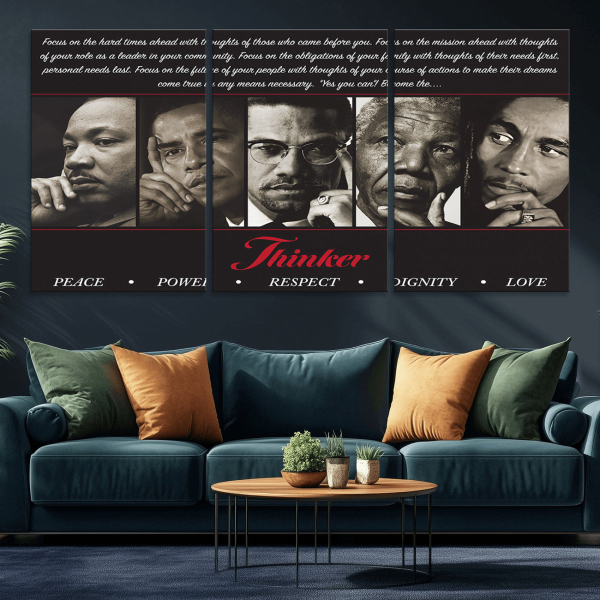 Thinkers of Wall Art Canvas Print - Inspirational Wall Art