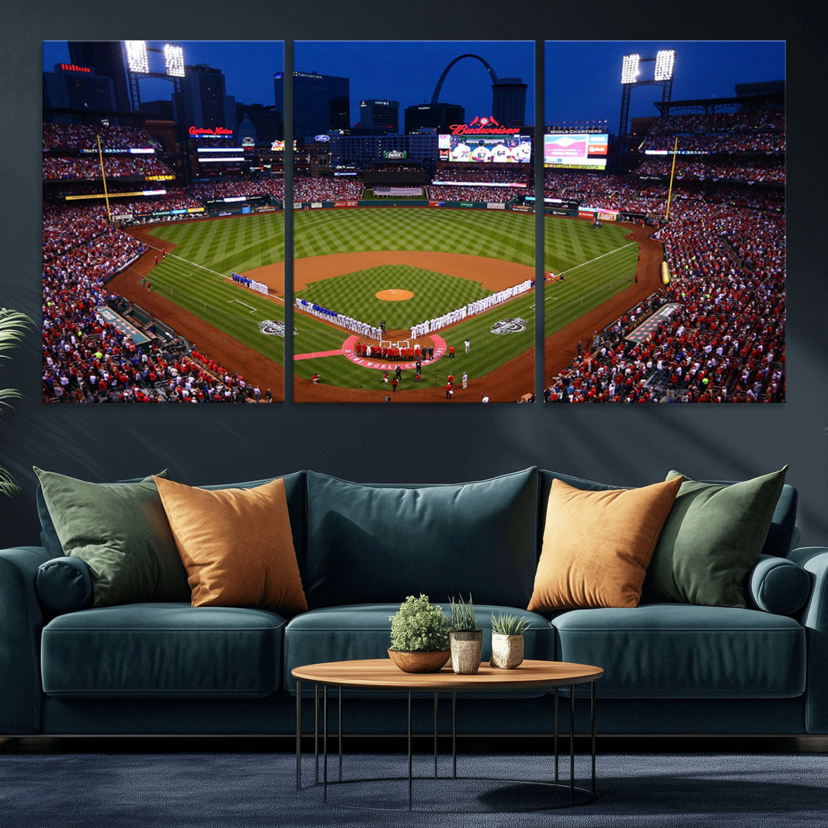 St. Louis Cardinals Baseball Team Print - Busch Stadium Wall