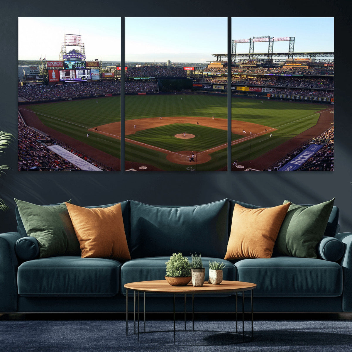 Colorado Rockies Coors Field Wall Art Canvas Print - MLB