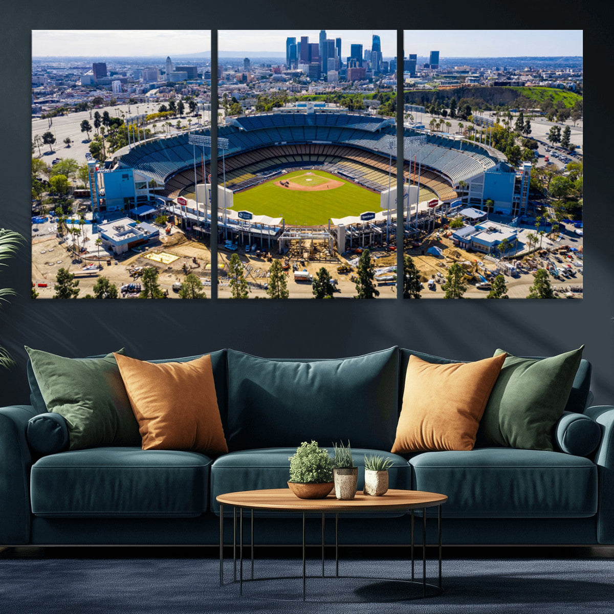 Los Angeles Dodgers Dodger Stadium Wall Art Canvas Print -