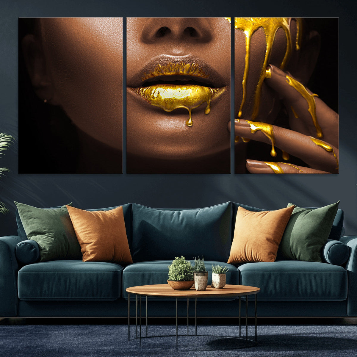 African American Art Black Woman Canvas Print, African Wall