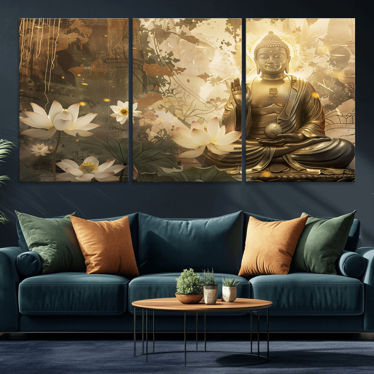 Zen Buddha Wall Art Canvas Print | Peaceful Meditation Decor