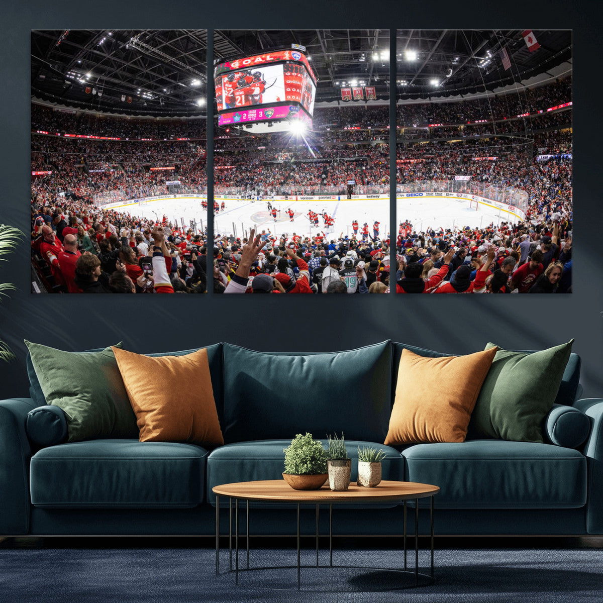 Amerant Bank Arena Wall Art Canvas Print - Basketball Arena