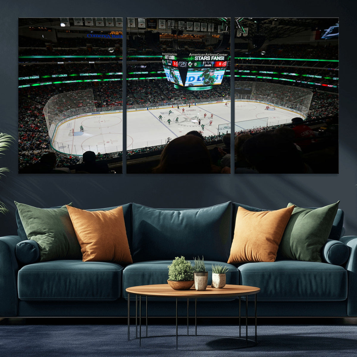 American Airlines Center Dallas Stars Wall Art Canvas Print