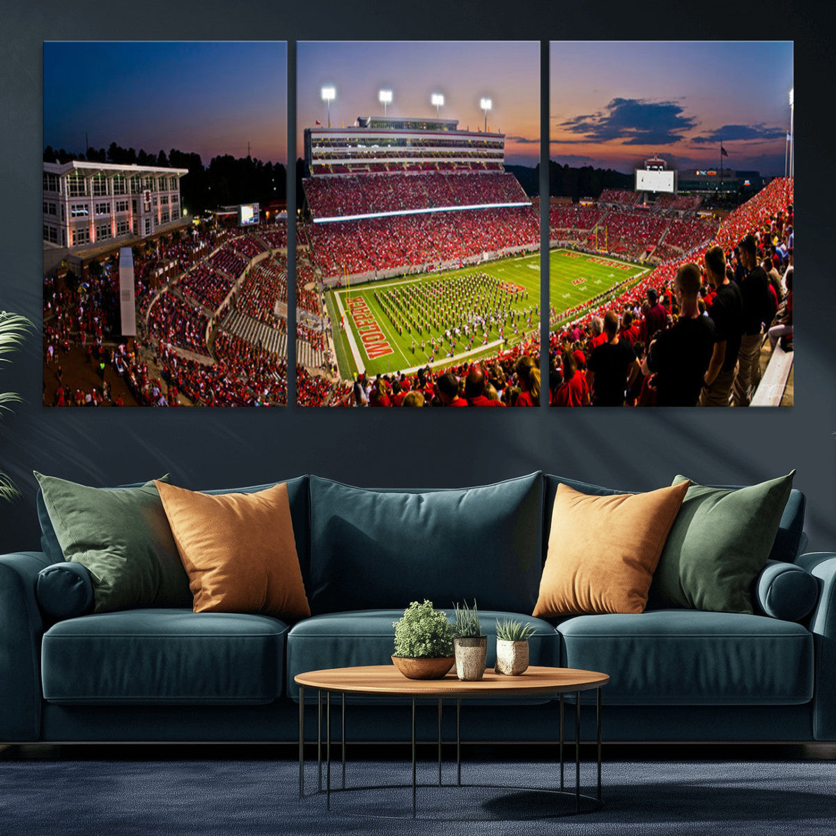 NC State Wolfpack Football Team Print - Raleigh