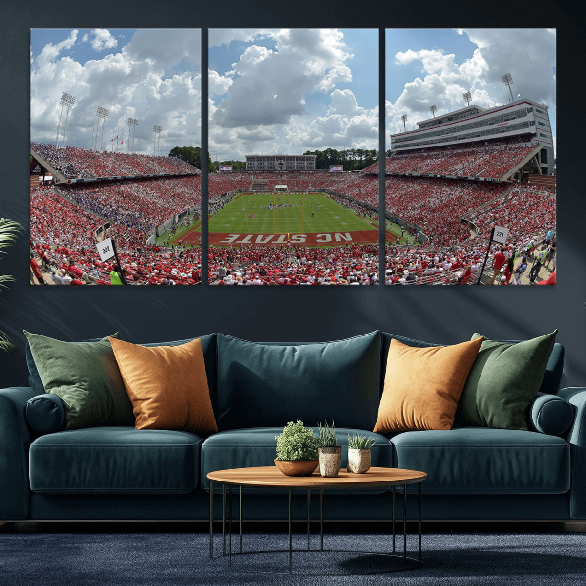 NC State Wolfpack Football Team Print Canvas- Raleigh