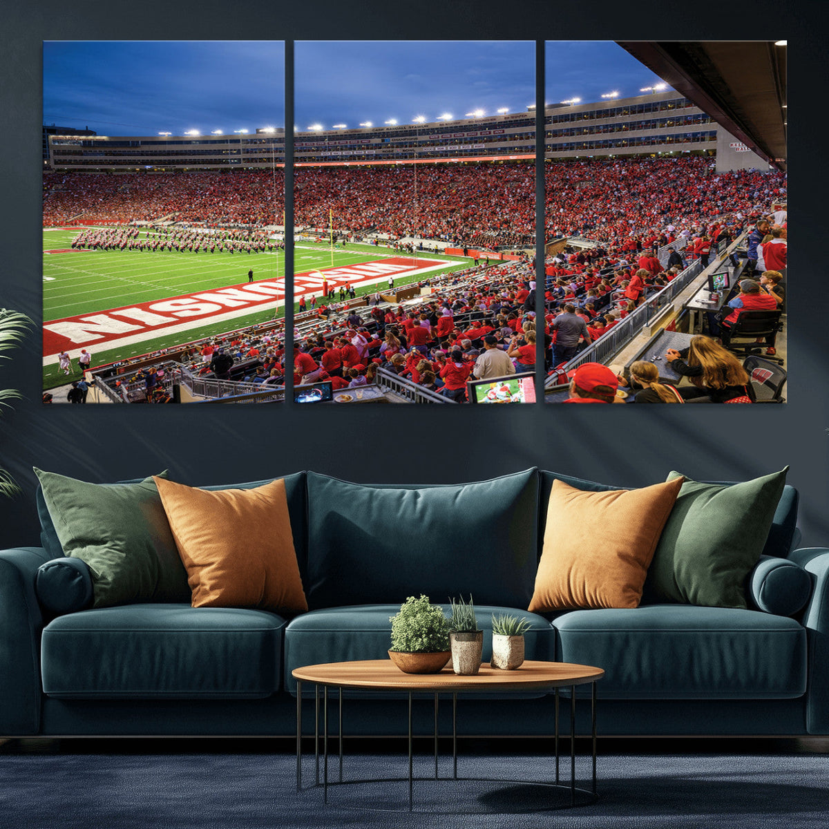 Wisconsin Badgers Football Team Print - Madison Camp Randall