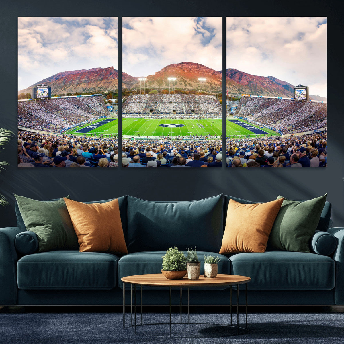 Brigham Young University Cougars Football Team Print - Provo