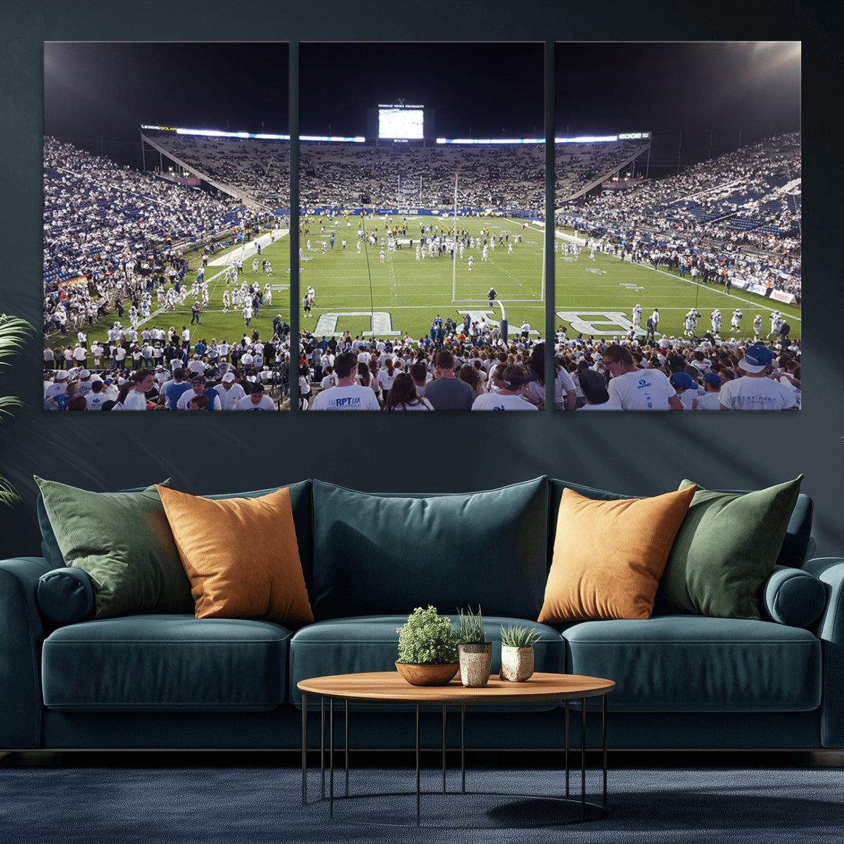 Brigham Young University Cougars Football Print Canvas -